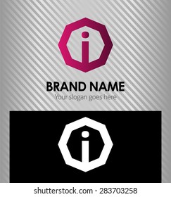 Letter i logo icon design template elements
