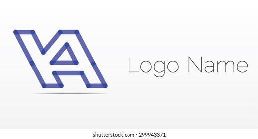 Letter A logo icon design template elements, logo design