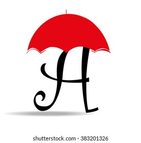 Letter A logo icon design template elements