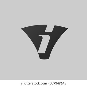 Letter i logo icon design template elements
