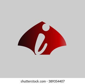 Letter i logo icon design template elements
