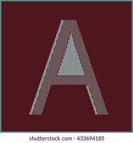 Letter A logo icon design template elements