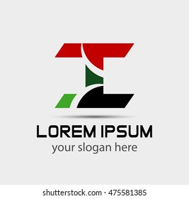 Letter i logo icon design template elements
