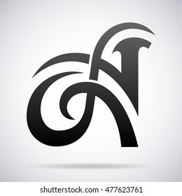 Letter A logo icon design template element