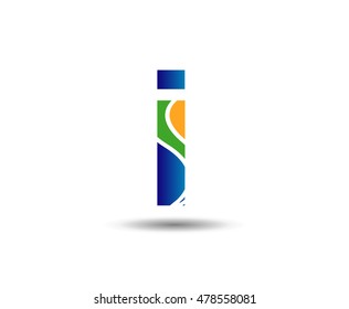 Letter i logo icon design template elements
