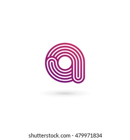 Letter A logo icon design template elements