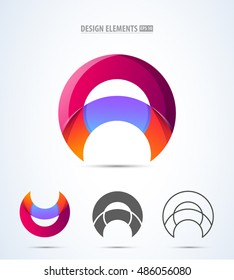 Letter A logo icon design template elements. Vector sign. Corporate identity icon for your business. Application icon.