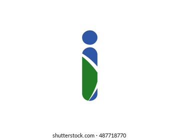 Letter i logo icon design template elements
