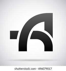 Letter A logo icon design template element