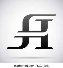 Letter A logo icon design template element