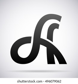 Letter A logo icon design template element