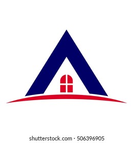 Letter A logo icon design template elements