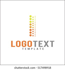 Letter I logo icon design template elements