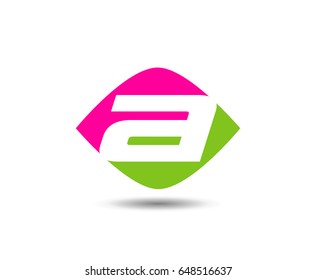 Letter a logo icon design template elements
