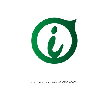 Letter i logo icon design template elements
