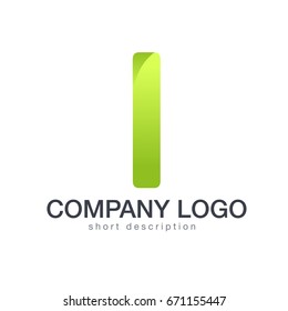 Letter I logo icon design template elements