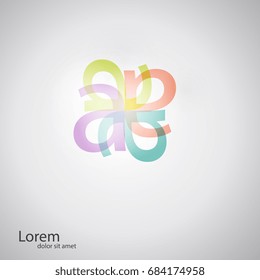 Letter A logo icon design template elements. Social concept vector logo design template. Teamwork symbol. Social Network. Community icon.