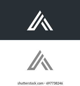 Letter A logo icon design template elements