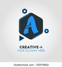 Letter A Logo Icon Design Template Elements Vector Illustration