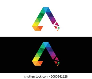 A letter logo and icon design vector symbol.	