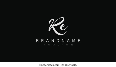 Letra RE logo icono diseño Vector diseño Plantilla inspiración