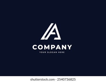 letter a logo icon design vector design idea. simple monogram letter a initial logo design template illustration