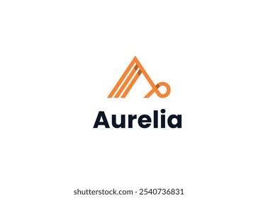 letter a logo icon design vector design idea. simple monogram letter a initial logo design template illustration