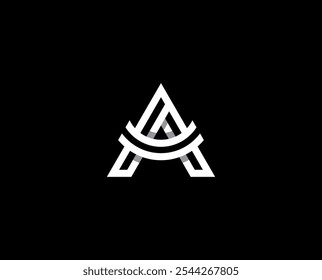 Letter A logo icon design vector inspiration. Simple monogram letter A initial logo design template illustration