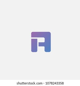 A letter logo . A icon flat design