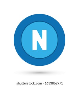Letter logo, icon. Graphic template. Vector background