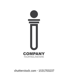 i letter logo icon illustration vector design
