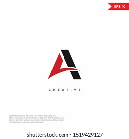 Letter A Logo icon modern. Premium Line Alphabet Monochrome Monogram emblem. Vector graphic design template element. Graphic Symbol for Corporate Business Identity. 