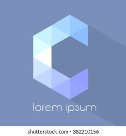 A Letter Logo Icon Mosaic Pattern 
