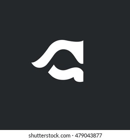 A Letter logo icon symbol