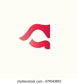 A Letter logo icon symbol