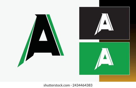 Un símbolo del logotipo de la letra símbolo vector diseño gráfico inicial moderno templo minimalista