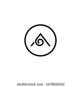 plantilla de icono de logotipo de letra A