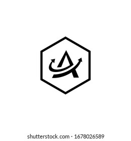 plantilla de icono de logotipo de letra A