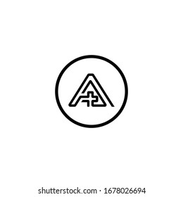letter A logo icon template