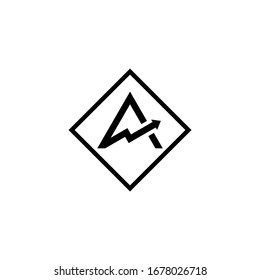 letter A logo icon template