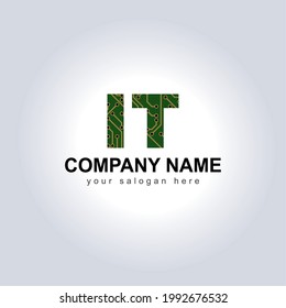 Letter IT Logo Symbol, Typografie Logo Design. Logo-Design-Vorlage von Letter TI. Corporate Logo-Design.
