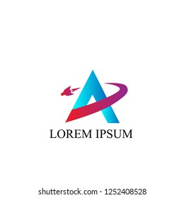 A letter logo icon, vector