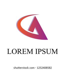 A letter logo icon, vector