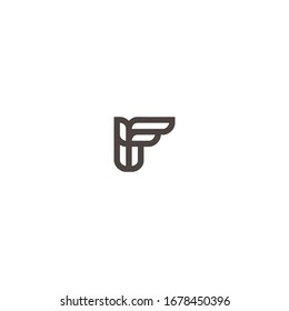 IF letter logo icon vector