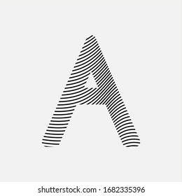 A letter logo icon vector design template
