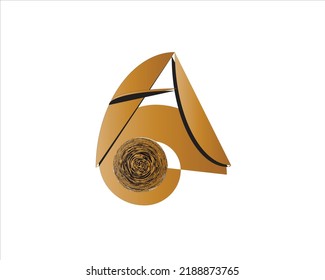 Buchstabe Ein Logo-Symbol, Vektordesign-Vorlage
