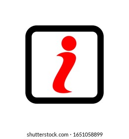 Ilustración vectorial del icono del logotipo de la letra I