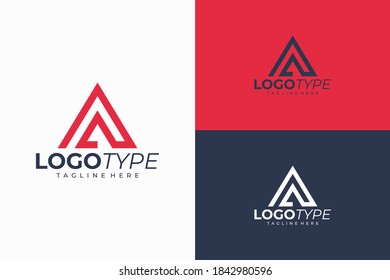 a letter logo icon vector isolated