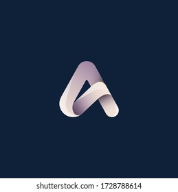 Letter A logo icon. vector template design element