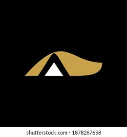 Plantilla de vector de icono de logotipo de carta A para su empresa. Diseño inicial del logotipo, logotipo geométrico. Alfabeto creativo monograma moderno. Idea del logotipo de la empresa con el espacio de etiquetas.
